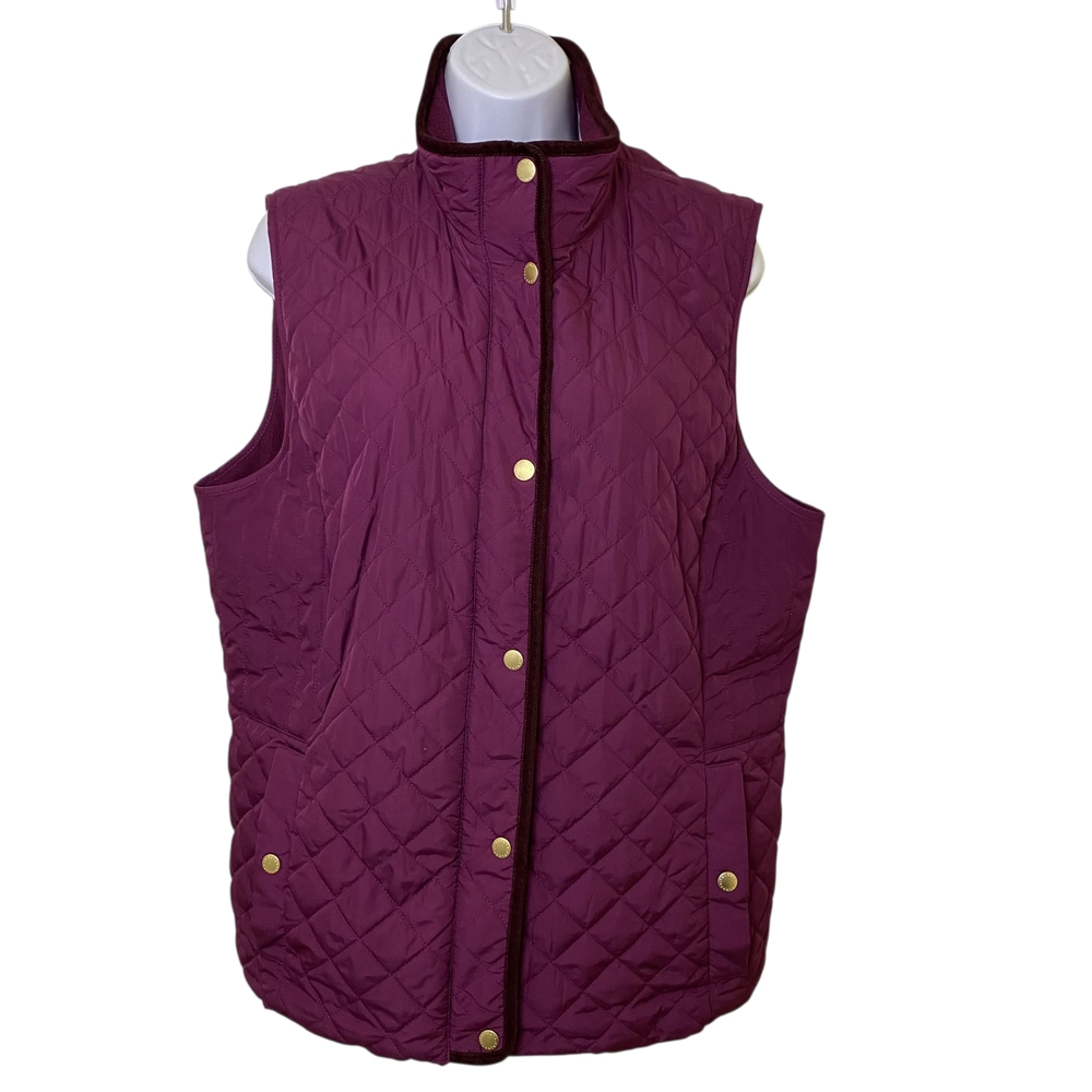 Talbots Fleece Jacket in Rich Purple - Picture 4 of 11
